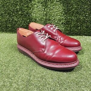Dr. Martens 3 Eye Cherry Red Smooth Leather Oxford Shoes Mens US 8 Womens 9